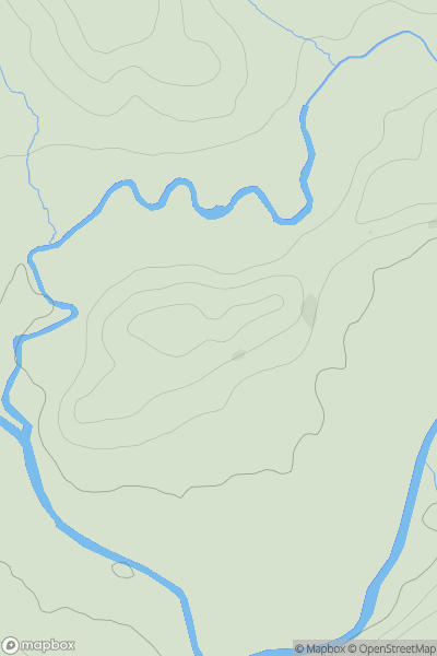 Thumbnail image for The Mount [Welsh Borders S] [SO641688] showing contour plot for surrounding peak